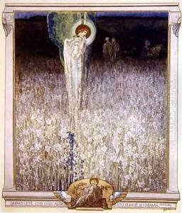 Illustration from Dante's 'Divine Comedy', Purgatory, Canto XXVIII 130 by Franz von (Choisy Le Conin) Bayros