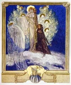 Illustration from Dante's 'Divine Comedy', Purgatory, Canto XXX