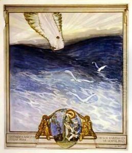 Illustration for Dante's 'Divine Comedy', Purgatory, Canto II 35