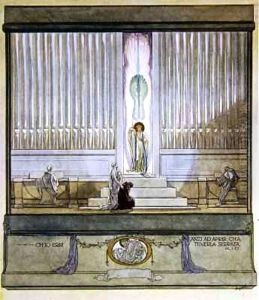 Illustration from Dante's 'Divine Comedy', Purgatory, Canto IX 127