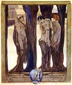 Illustration from Dante's 'Divine Comedy', Purgatory, Canto XXIII. 102 by Franz von (Choisy Le Conin) Bayros