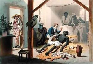 The Death of Uncle Tom, plate 11 from 'Uncle Tom's Cabin' by Adolphe Jean-Baptiste Bayot
