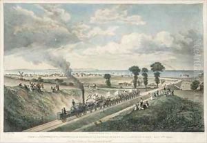 View of the Canterbury and Whitstable Railway from Church Street Taken on the Opening Day