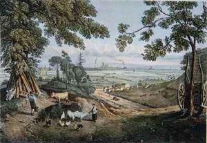 View from the Slopes of Highgate Archway by Thomas Mann Baynes
