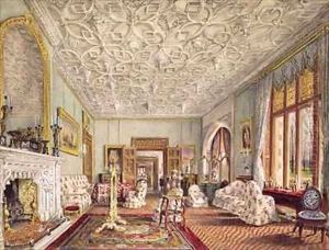 Drawing Room in the Gothic Style by Thomas Mann Baynes