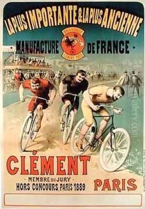 Poster advertising the cycles 'Clement' by Lucien Baylac