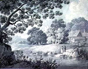Landscape, showing a River in the Foreground by James Bayes