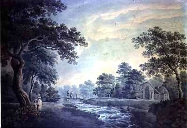 Landscape with Stream and Bridge - view 1