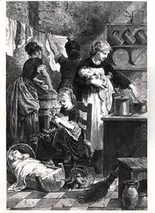Washerwomen in America by Emile Antoine Bayard