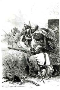 North-Western Afghan mountain troops fighting against the British