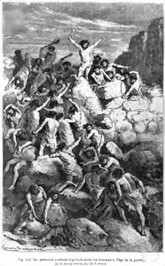 First Fights of the Stone Age by Emile Antoine Bayard