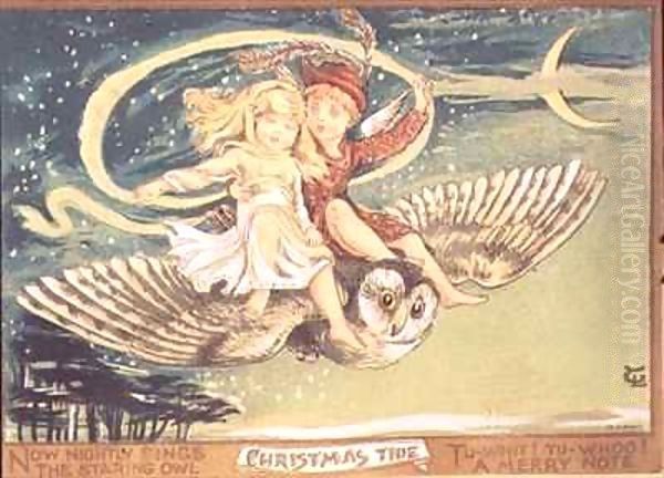 Owl Flight, Christmas card - view 1
