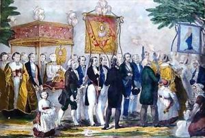 Procession of the Confrerie du Tres Saint Sacrament by Bautz