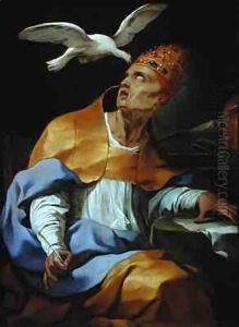 St. Gregory the Great (c.540-604) by Lubin Baugin