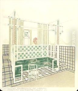 Childrens room with totally washable surfaces by Leopold Bauer