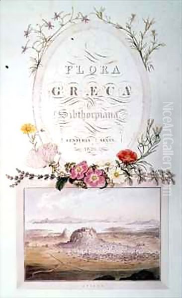 Athens, Title page of 'Flora Graeca Sibthorpiana' - view 1