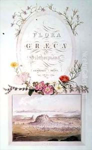 Athens, Title page of 'Flora Graeca Sibthorpiana' by Ferdinand Bauer