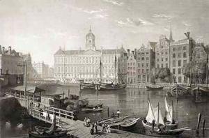 The Damrak Palace, Amsterdam by Lieutenant-Colonel Batty