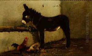 Donkey Feeding by Arthur Batt