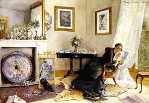 Interior with the Artist by Dewey Bates