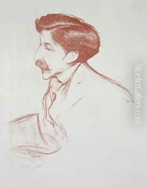 Pierre Louys (1870-1925) from 'Tetes et Pensees' - view 1