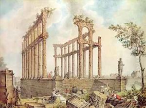 View of the Palais Gallien and the Piliers de Tutelle by James Basire