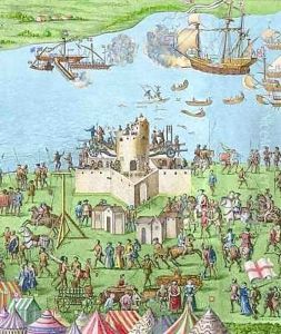 The Encampment of the English Forces near Portsmouth during the Battle of the Solent 4 by James Basire
