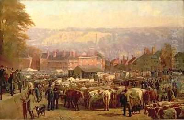 The Hill at Norwich on Market Day - view 1