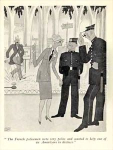 The French policemen were very polite... by Ralph Barton