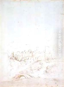 An Italian Hill Town by Fra Bartolommeo della Porta