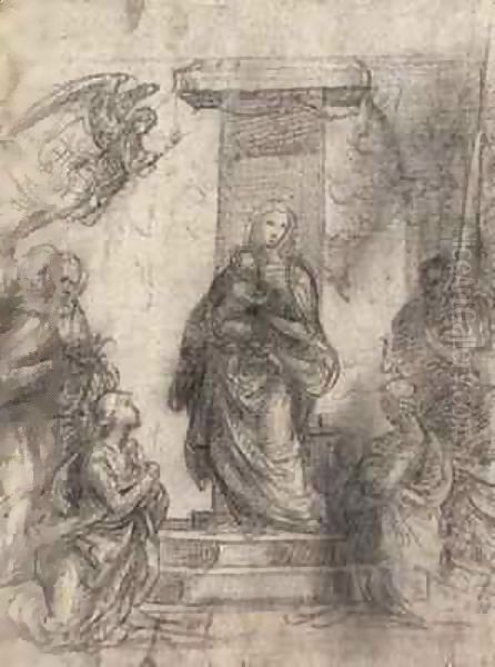 The Madonna and Child with saints by Fra Bartolommeo della Porta