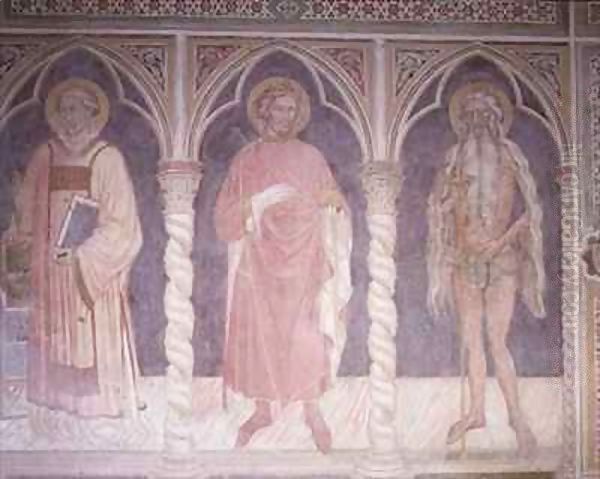 Three male saints - view 1