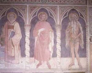 Three male saints by Martino de Bartolomeo