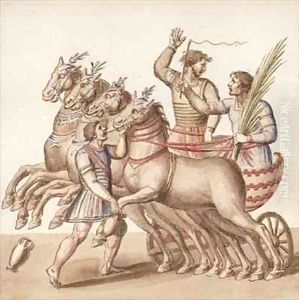 Ms Gen 1496 Plate CXIII Gladiators by Pietro Santi Bartoli