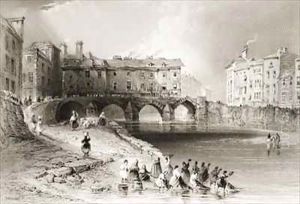 Old Baal's Bridge, Limerick, Ireland by William Henry Bartlett