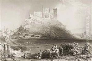The Rock of Cashel, County Tipperary, Ireland by William Henry Bartlett