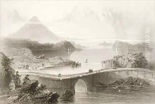 Pontoon Bridge at Lough Conn, County Mayo, Ireland - view 1