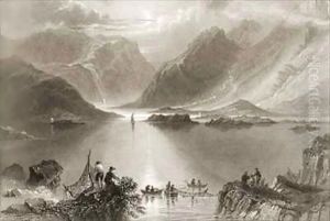 Killary Harbour, County Mayo, Ireland by William Henry Bartlett