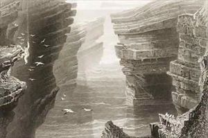 Cove in Mal Bay, County Clare, Ireland by William Henry Bartlett