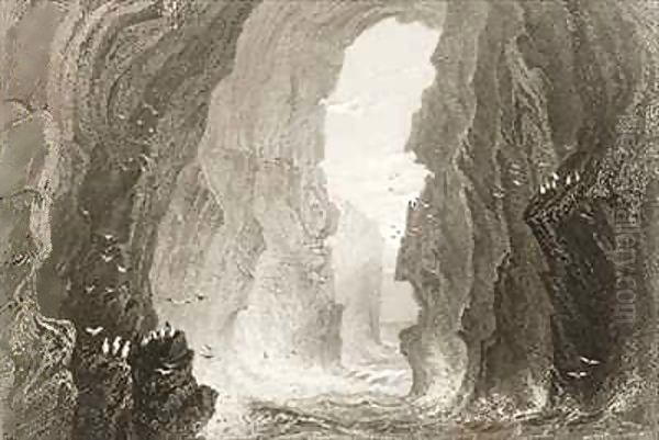 Dunkerry Cave, County Antrim, Northern Ireland - view 1