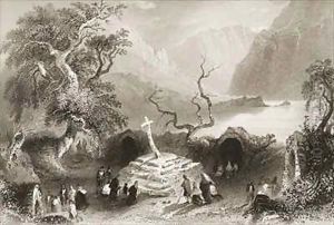 Gougane Barra, County Cork, Ireland by William Henry Bartlett
