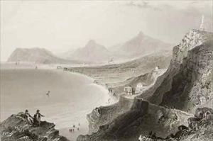Killiney Bay, County Dublin, Ireland by William Henry Bartlett