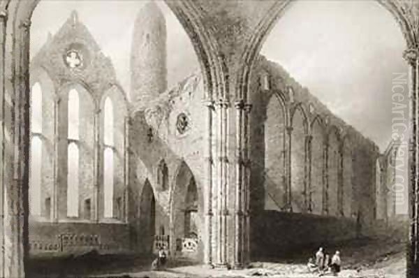 Interior of Hore Abbey, The Rock of Cashel, County Tipperary, Ireland - view 1