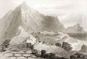 The Giant's Causeway, County Antrim, Ireland by William Henry Bartlett