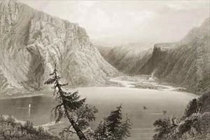 Luggela Lake, County Wicklow by William Henry Bartlett