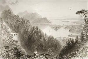 Lower and Turk Lakes, County Killarney, Ireland by William Henry Bartlett