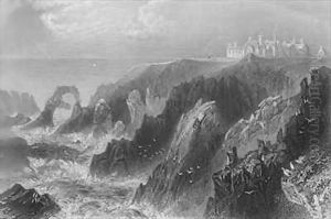 View of Slaines Castle, near Peterhead View of Slaines Castle, near Peterhead