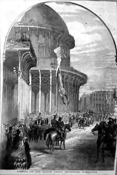Opening of the Great Industrial Exhibition of 1853 in Dublin - view 1