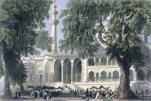 Yeni Djami, or Mosque of the Sultana Valide, Istanbul by William Henry Bartlett