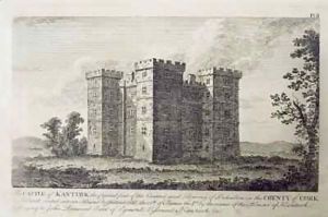 The Castle of Kanturk, County Cork, Ireland in the 1800s